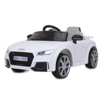 Auto elettrica a pedali Audi TT RS bianca 12V per bambini - Nuovo