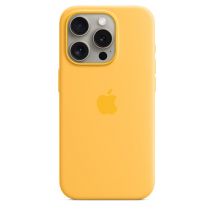 Apple Coque en silicone avec MagSafe pour iPhone 15 Pro - Rayon de soleil Apple iPhone 15 Pro