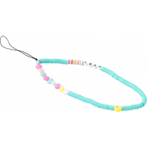 Dragonne Bijou de téléphone Universel Amovible LOVE Bleue Bigben