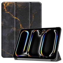 imoshion Coque tablette Design Trifold pour Apple iPad Pro 13 (2024) M4 - Black Marble
