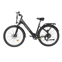 Bicicletta Elettrica PIXAR City | Velocità Massima 25 km/h | Autonomia 35 km | Motore 250W | Batteria 36V 10.4Ah | Pnei da 27.5 PolliciT | Nero - 