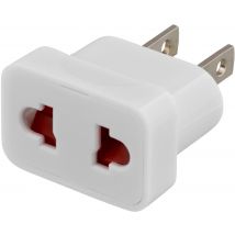 Deltaco GT-400 changeur de genre de câble EU/AUS/CH socket US socket Blanc