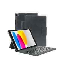 Coque de Protection avec Clavier Bluetooth français iPad 10.9'' 10th gen 2022, Housse Clavier AZERTY pour iPad A2696 / A2757 / A2777 - Noir