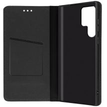Étui Samsung Galaxy S22 Ultra Cuir Porte-carte Forcell Smart Pro Leather - noir