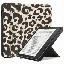 imoshion Étui de liseuse portefeuille design Pliable pour Kobo Libra Colour - Leopard