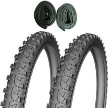 2 pneus vélo enfant 14x1.75 + 2 chambres à air AV
