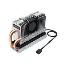 GRAUGEAR G-M2HP04-F système de refroidissement d'ordinateur Disque électronique Noir, Argent
