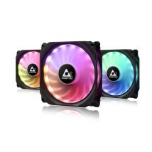 Chieftec CF-3012-RGB système de refroidissement d'ordinateur Boitier PC Ventilateur 12 cm Noir
