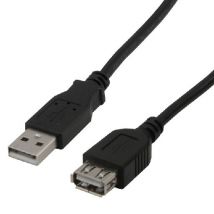 MCL MC922AMF-1M/N cable USB USB 2.0 USB A Negro - Nuevo