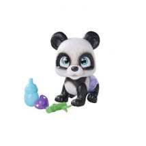 Smoby - Pamper Petz - Panda en adopción - 4 accesorios - Articulado - Madera y pipi - Certificado de adopción - A partir de 3 años - Nuevo