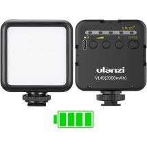 Ulanzi VL49 Lumière LED portable 5500K, rechargeable, CRI 95+.