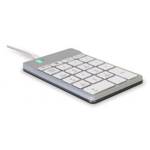 R-Go Tools Clavier R-Go Numpad Break, clavier numérique ergonomique avec logiciel de pause, filaire, blanc