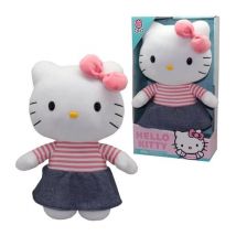 Peluche - GPTOYS - HELLO KITTY - HKT131 - Modele robe denim - 30 cm - Des 3 ans