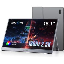 Ecran Portable ARZOPA Z3FC,16.1 Pouces 2.5K FHD 180 HZ,Moniteur Portable IPS +Sac de rangement