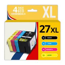 123CONSOMMABLES - 27XL Cartouches d'encre compatible avec Epson 27 27 XL pour Epson WF 3620 WF 7720 WF 3640 WF 7715 WF 7710 WF 7620 WF 7610 WF 7210 WF
