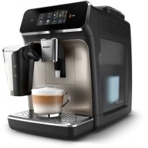 Philips Série 2300 SilentBrew Noir / Chrome EP2336/10 Machine expresso broyeur, 4 boissons carafe LatteGo