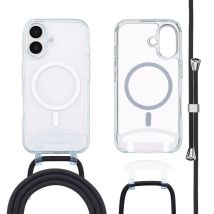 imoshion Coque MagSafe avec cordon amovible pour Apple iPhone 16 - Transparent