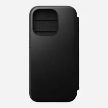 Nomad Modern Leather Folio coque de protection pour téléphones portables 15,5 cm (6.1 ) Noir Apple iPhone 15 Pro