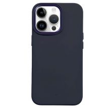 Crong Funda para iPhone 15 Pro MagSafe en silicona suave antichoque Azul marino - Nuevo