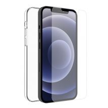 Pack Coque + Verre Trempé pour iPhone 12/12 Pro RECYCLETEK SOUPLE Transparent