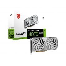 MSI GeForce RTX 4070 SUPER 12G VENTUS 2X WHITE OC NVIDIA 12 GB GDDR6X - Nuevo