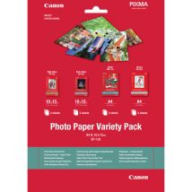 Canon Pack variété de papier photo 4 × 6 (10 × 15 cm) et A4 VP-101 de , 20 feuilles