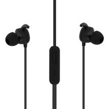 Écouteurs filaires Bouton multifonctions Microphone Jack 3.5mm Setty - Noir