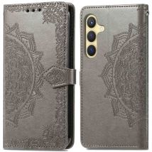 imoshion Etui de télephone Mandala pour Samsung Galaxy S25 / S24 - Gris