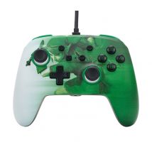 PowerA Manette de jeu Analogique Nintendo Switch, Vert, Blanc