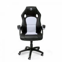 NACON PCCH-310 Silla para videojuegos universal Asiento acolchado Negro, Blanco - Nuevo