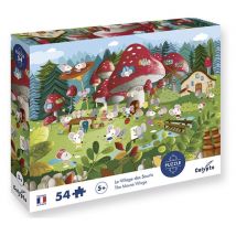 Puzzle educativo de 54 piezas: La aldea de los ratones para niños - Nuevo