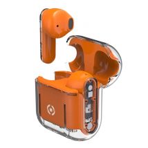 Celly SHEER Auriculares True Wireless Stereo (TWS) Dentro de oído Llamadas/Música Naranja, Transparente - Nuevo