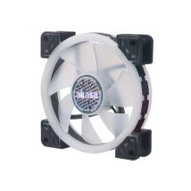 Ventola per PC Akasa Vegas TLX 12 cm Nero, Bianco - Nuovo