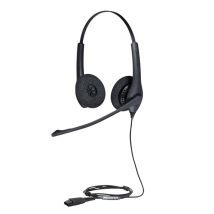 Jabra Biz 1500 Duo QD Cuffie a filo per ufficio/centro chiamate Bluetooth Nero - Nuovo
