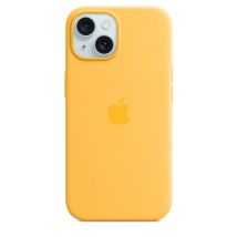 Apple Coque en silicone avec MagSafe pour iPhone 15 - Rayon de soleil Apple iPhone 15