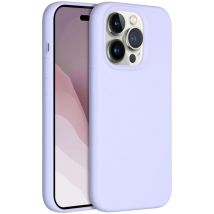 Accezz Coque Liquid Silicone pour Apple iPhone 14 Pro - Violet