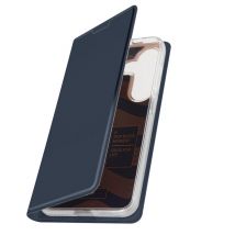 Étui pour Samsung S24 et S25 Clapet Porte-carte Support Vidéo Bleu nuit
