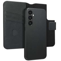 Accezz Étui de télephone portefeuille en cuir 2-en-1 avec MagSafe pour Samsung Galaxy S24 Plus - Onyx Black