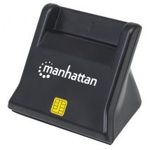 Manhattan 102025 lector de tarjeta inteligente Interior USB USB 2.0 Negro - Nuevo
