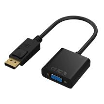 DLH DY-TU4941B adaptador de conversión de cable DisplayPort a VGA Negro - Nuevo