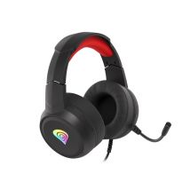 GENESIS Neon 200 Casque Avec fil Arceau Jouer USB Type-A Noir, Rouge