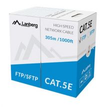 Lanberg LCS5-11CU-0305-S cable de red Gris 305 m Cat5e S/FTP (S-STP) - Nuevo