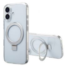 Accezz Coque Ring Stand avec MagSafe pour Apple iPhone 17 - Transparent