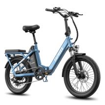 E-bike da pendolare FAFREES F20 Flex con batteria da 36V 20Ah / autonomia di 100 km, sensore di coppia - blu - Nuovo