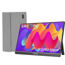 Ecran Portable ARZOPA A1M,17,3 Pouces 1920×1080 FHD 60 Hz,Moniteur Portable IPS+Sac de rangement