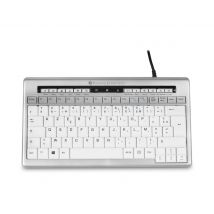 BakkerElkhuizen S-board 840 clavier Bureau USB AZERTY Français Gris clair, Blanc