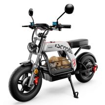 Trottinette électrique iScooter DX5 Pro avec rangement, batterie 52 V 20 Ah, pneus tout-terrain 17 pouces - argent