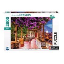 Puzzle Nathan 2000 pezzi - Il Miradouro di Santa Luzia a Lisbona - Nuovo