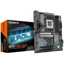 GIGABYTE X870 EAGLE WIFI7 Carte Mère - Prend en charge les processeurs AMD Ryzen 9000, 14+2+2 phases VRM, jusqu'à 8000MHz DDR5 (OC), 1xPCIe 5.0 + 
