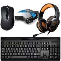 Starter Pack Teclado Ratón Auriculares universales para PC y videoconsolas - Nuevo